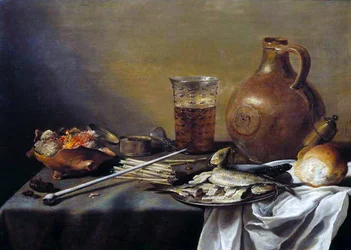 Stilleven met glas bier, 1644